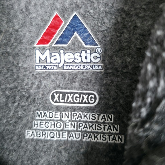 Philadelphia Eagles Majestic Hoodie Men's XL Gray Pullover NFL Football Fan Gear - Picture 7 of 10